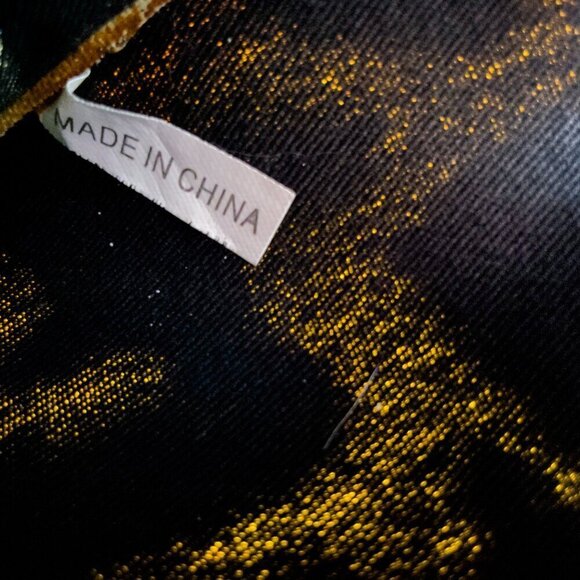 DIANE VON FURSTENBERG Large Print Canvas Tan Leather Laptop Cosmetic Pouch Bag - Picture 7 of 7